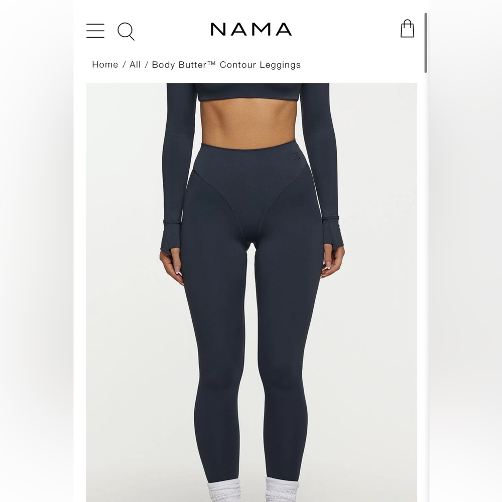 NAMA Body Butter™ Contour Leggings - Washed Navy - Small
